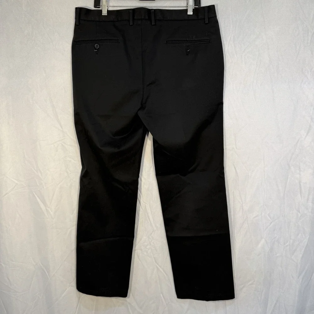 Dockers Pants Signature Khaki Slim Fit‎ D1 Chino Casual Black 36x30 Men's